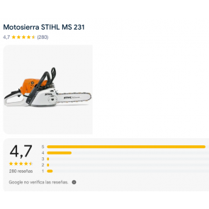 Opiniones Stihl MS 231