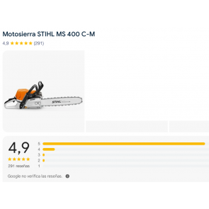 Opiniones Stihl MS 400 C-M