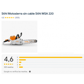 Opiniones Stihl MSA 220